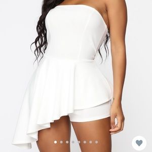 FashionNova White Romper